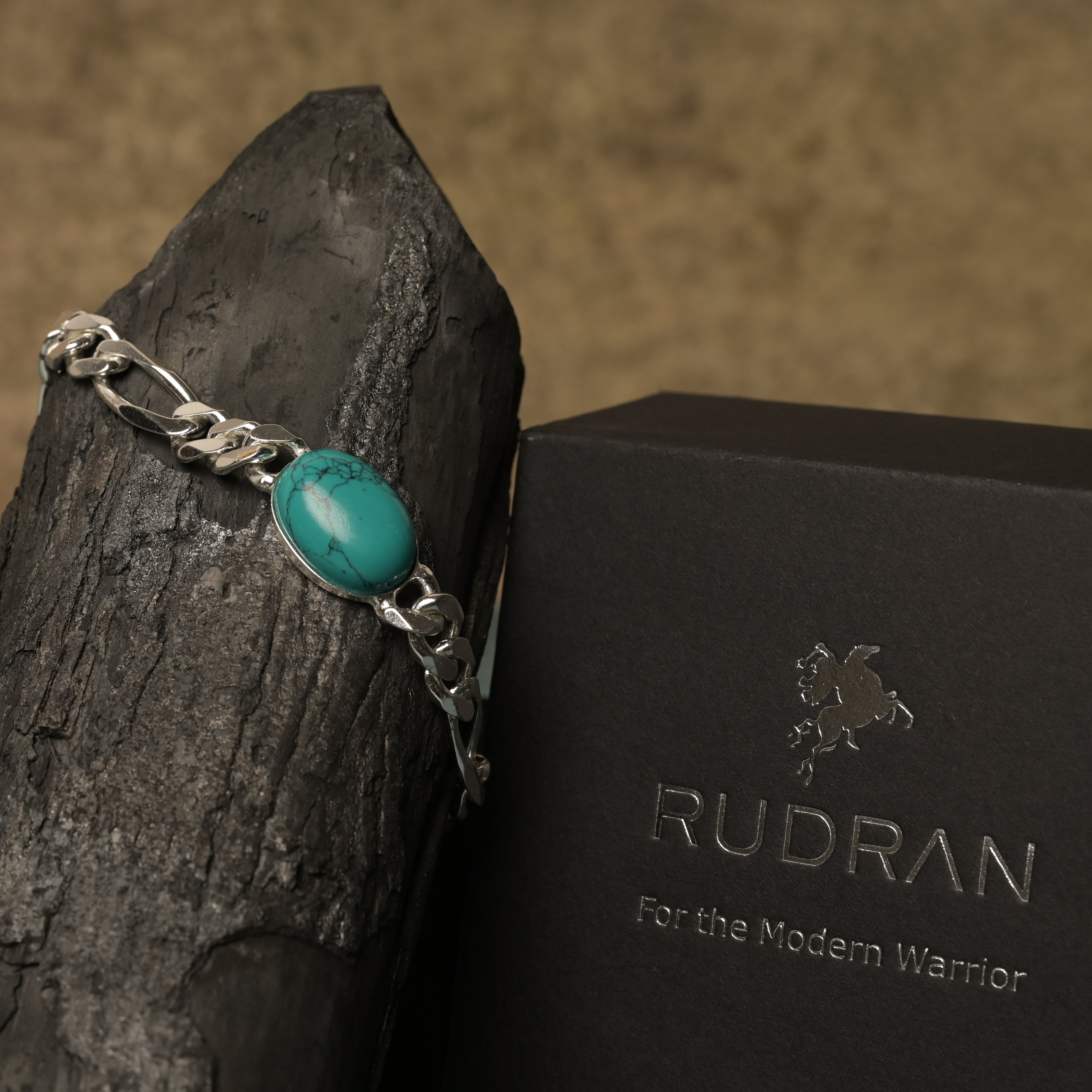 Turquoise Stone Salman Khan Fancy 925 Silver Bracelet