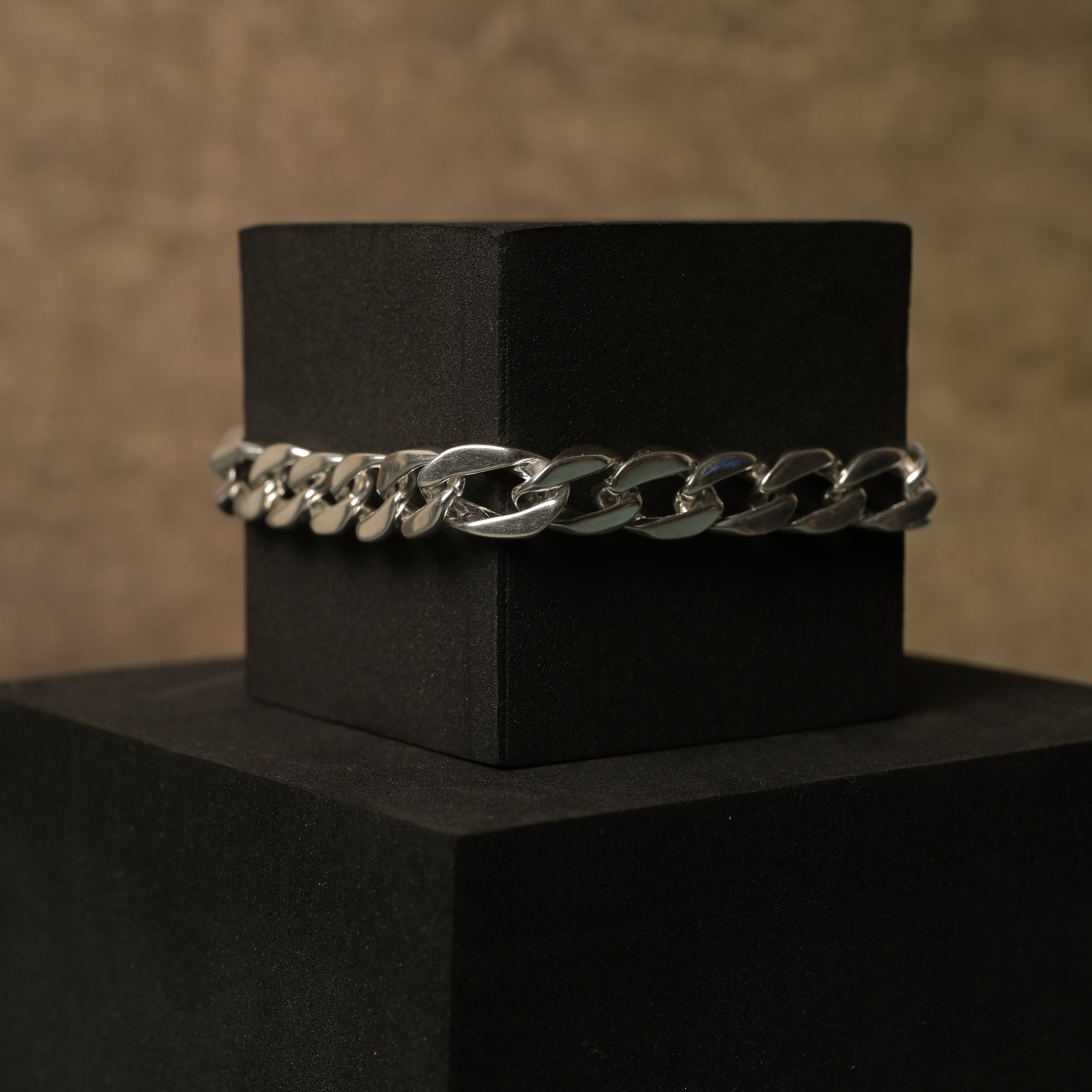 925 Sterling Silver White Curb Chain Bracelet