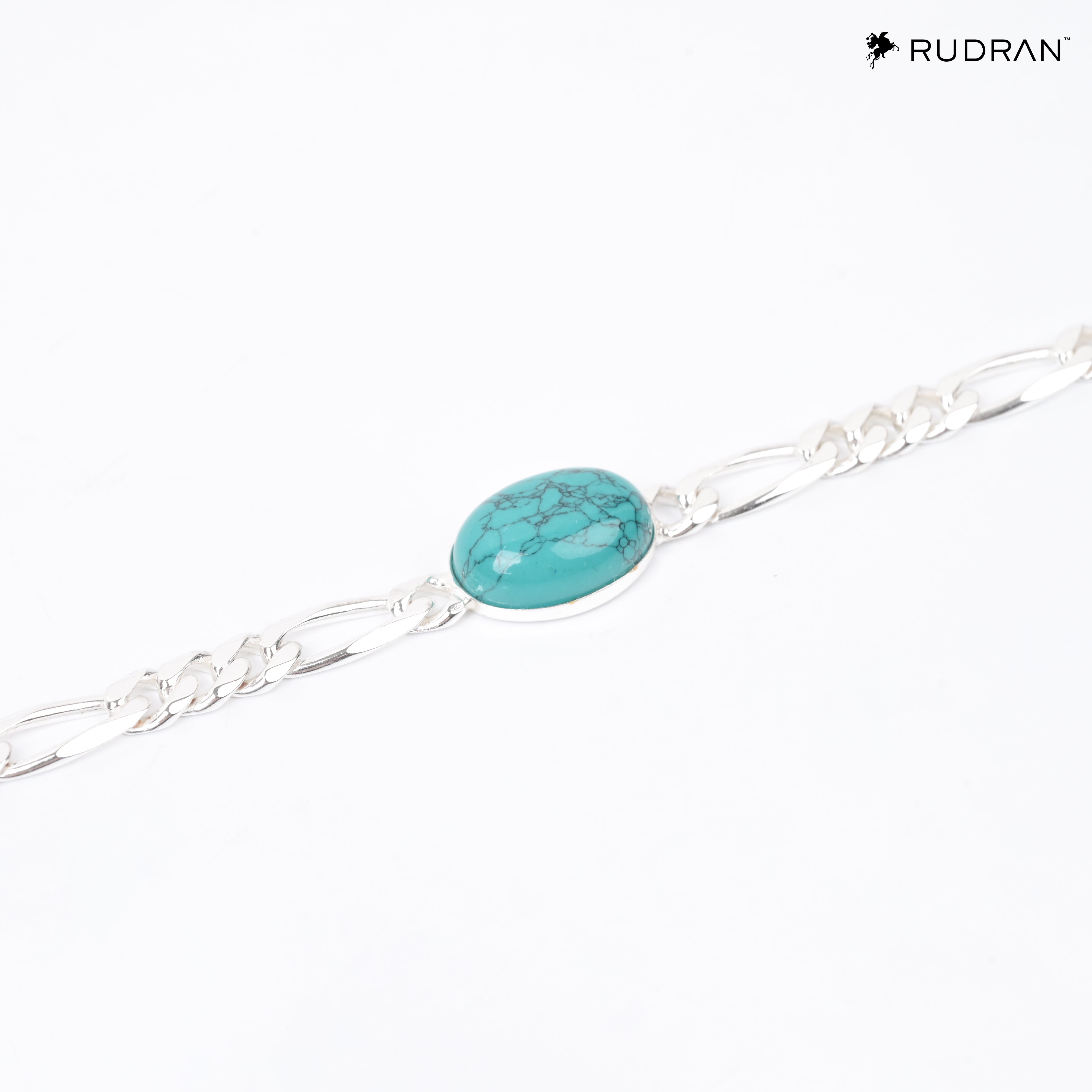 Figaro Chain Turquoise Stone Salman Khan Bracelet