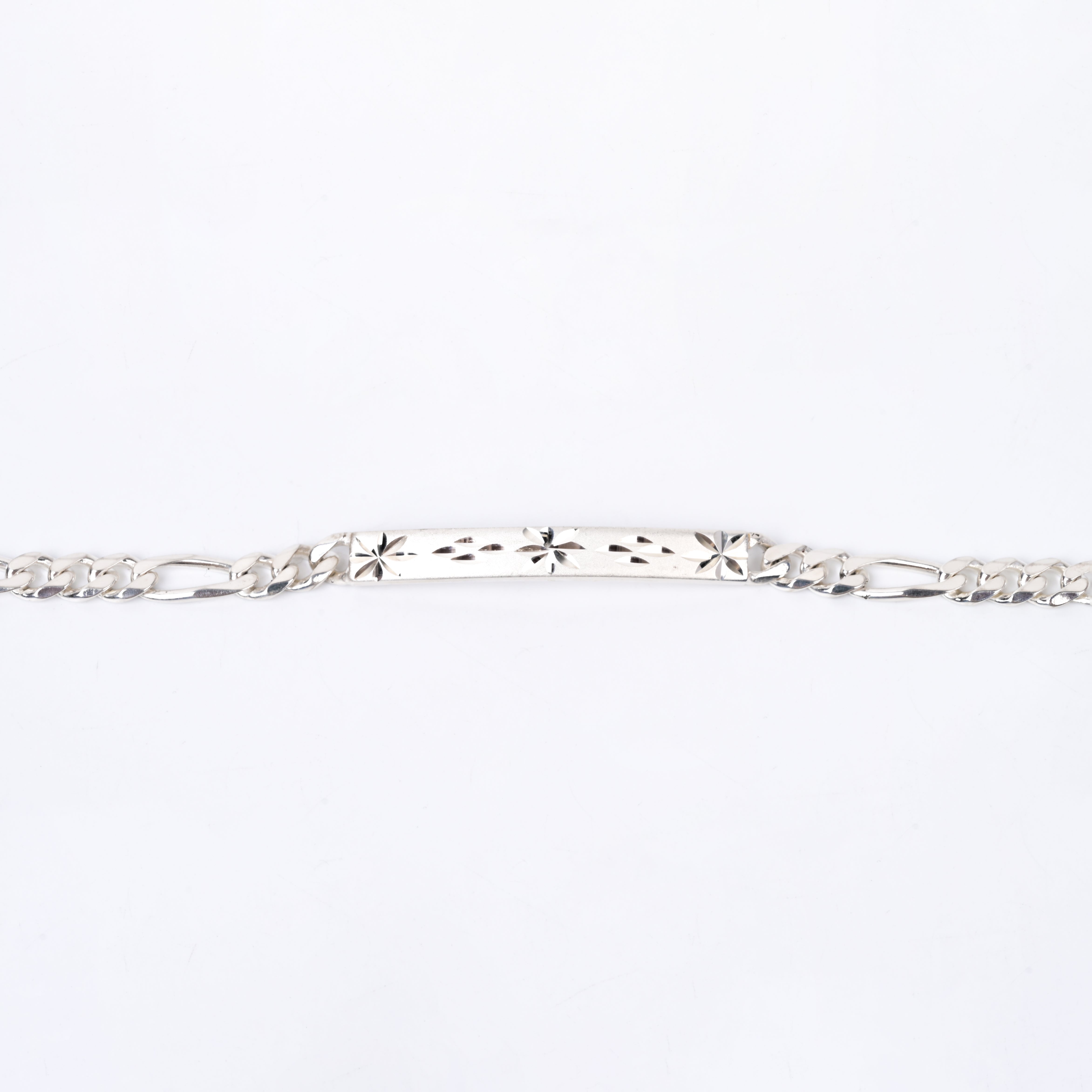 Spark Engraved ID Link Chain Bracelet