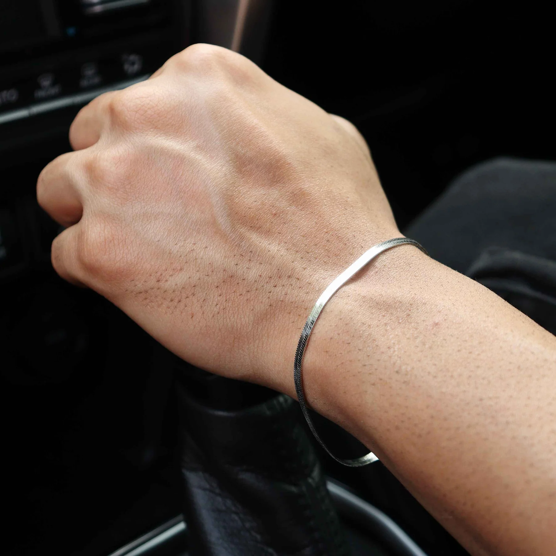 Super Herring Bone Chain Bracelet