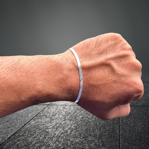 Super Herring Bone Chain Bracelet