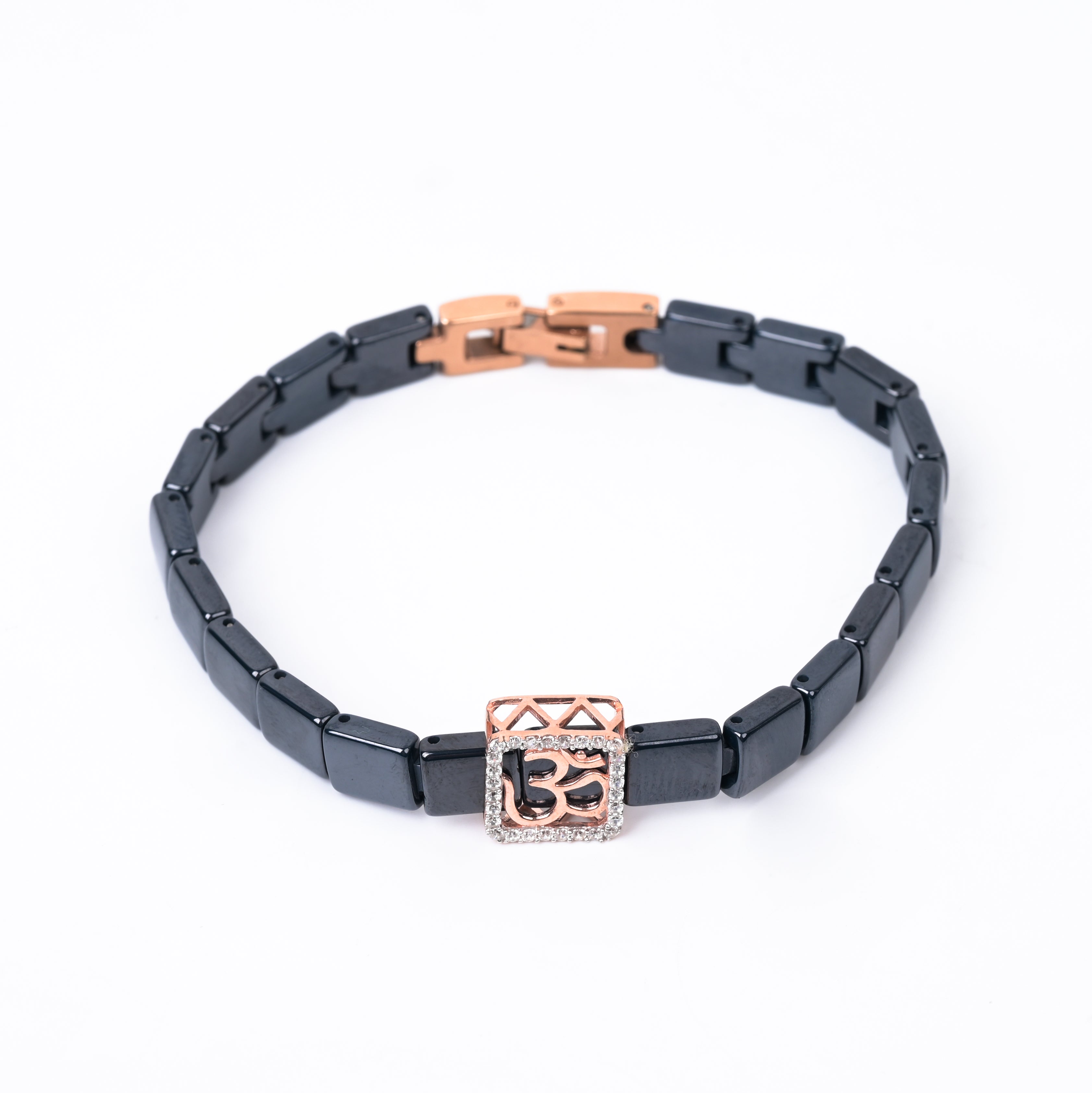 Om Radiance 925 Silver Wrist Band