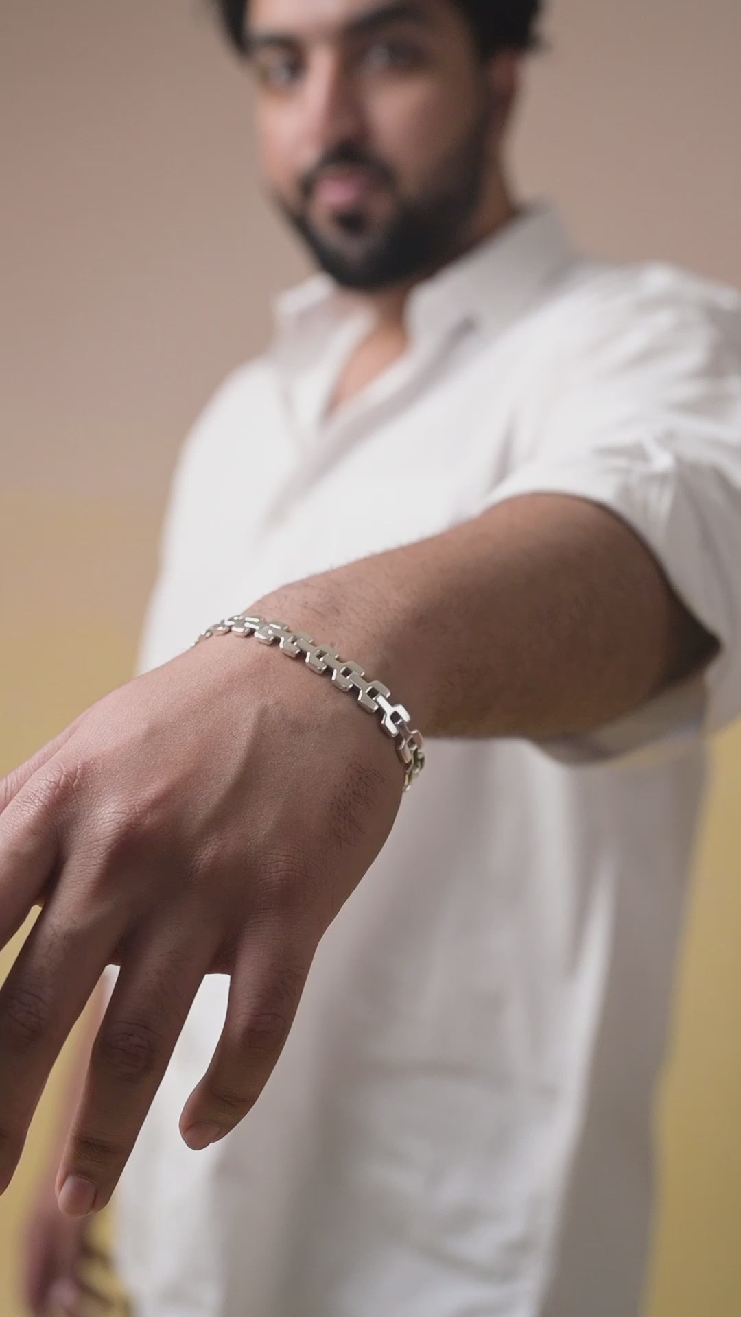 Fortress Link Chain 925 Silver Bracelet