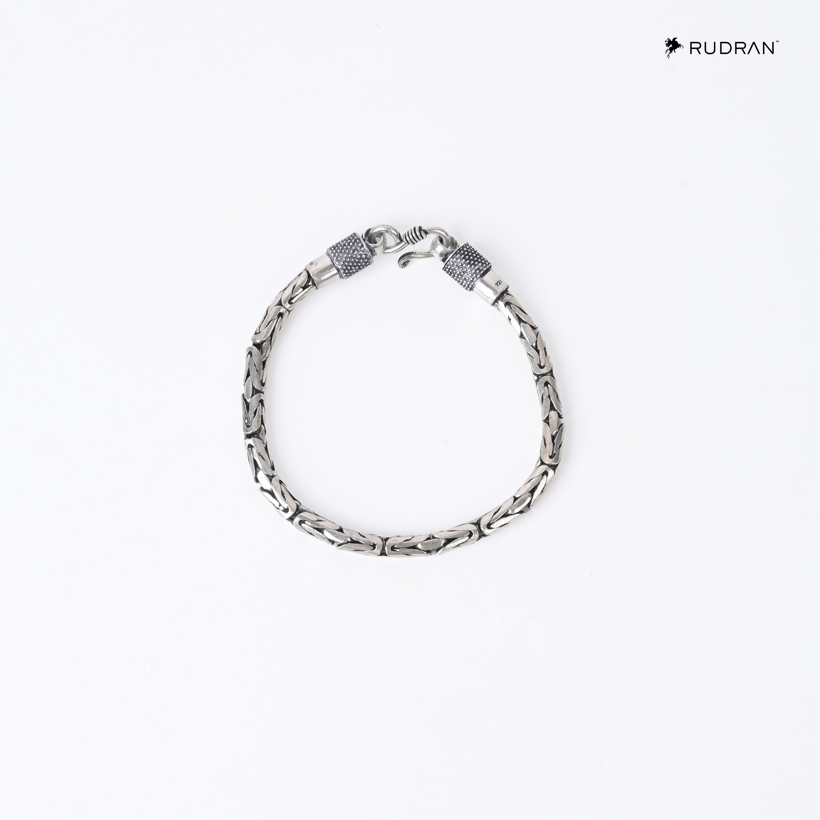 Oxidised Byzantine 925 Silver Bracelet