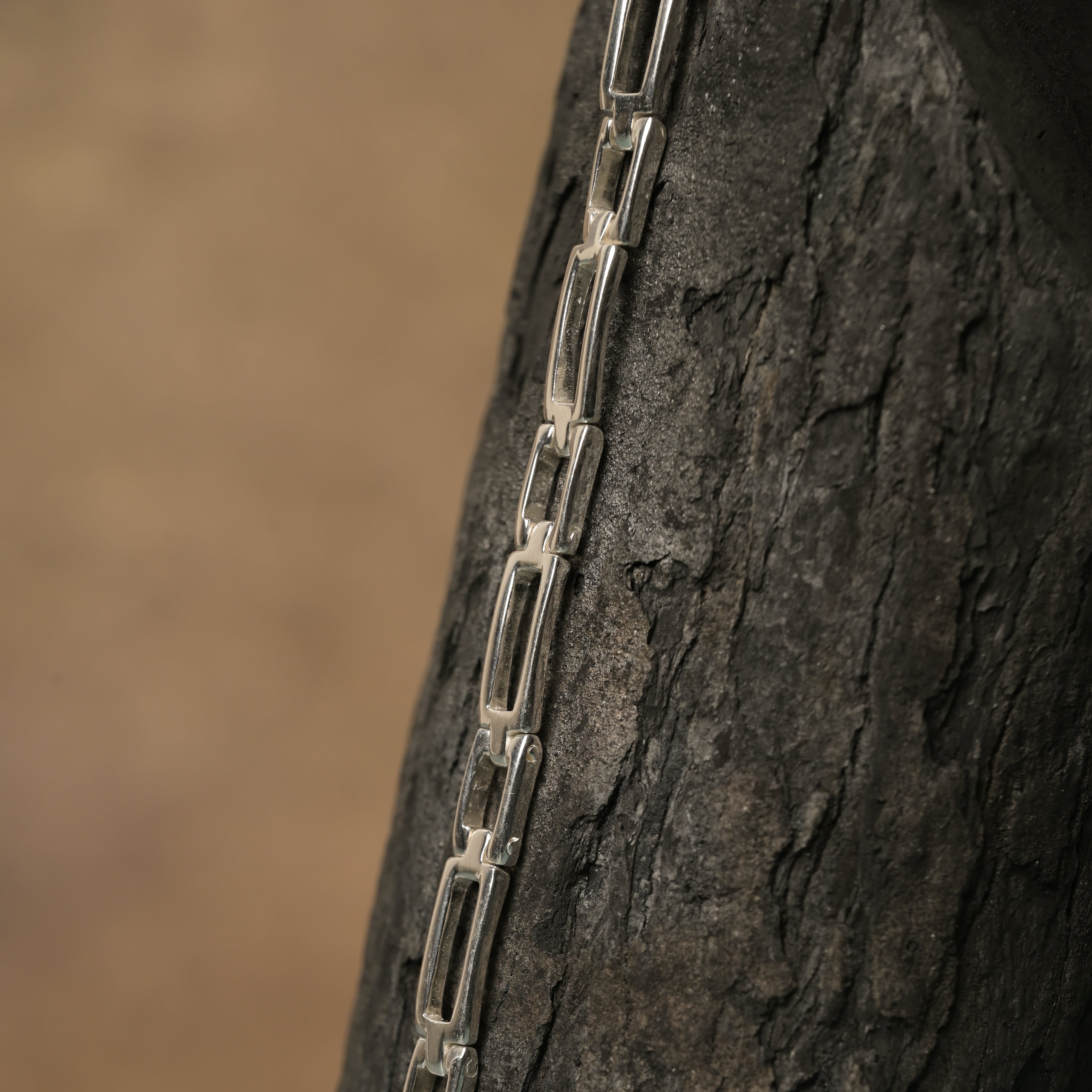 Designer Casted Link Bracelet