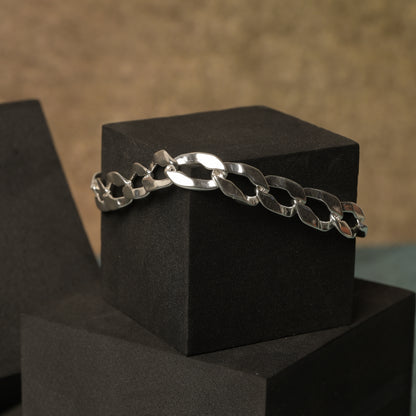 Designer Link Chain 925 Silver Bracelet