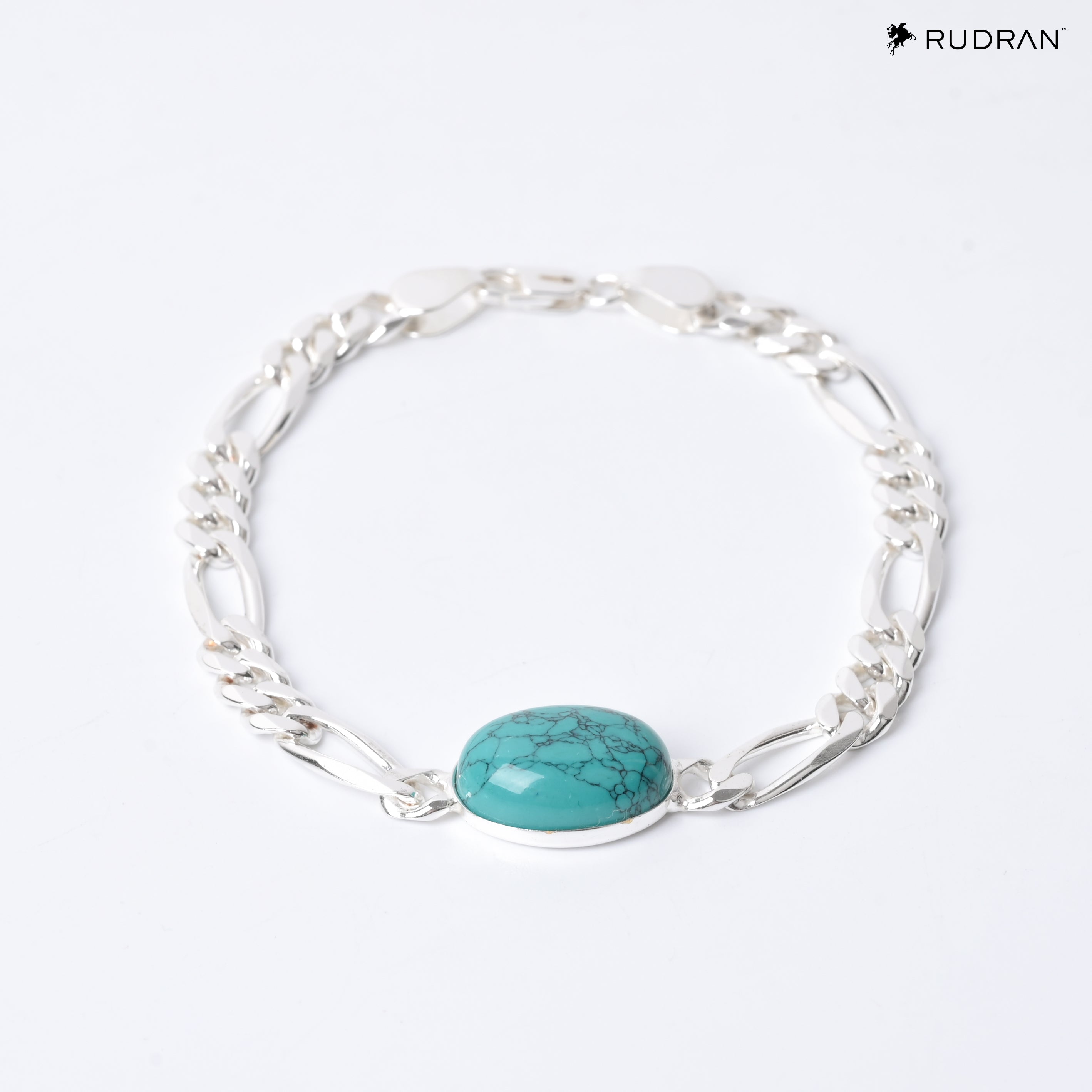 Figaro Chain Turquoise Stone Salman Khan Bracelet