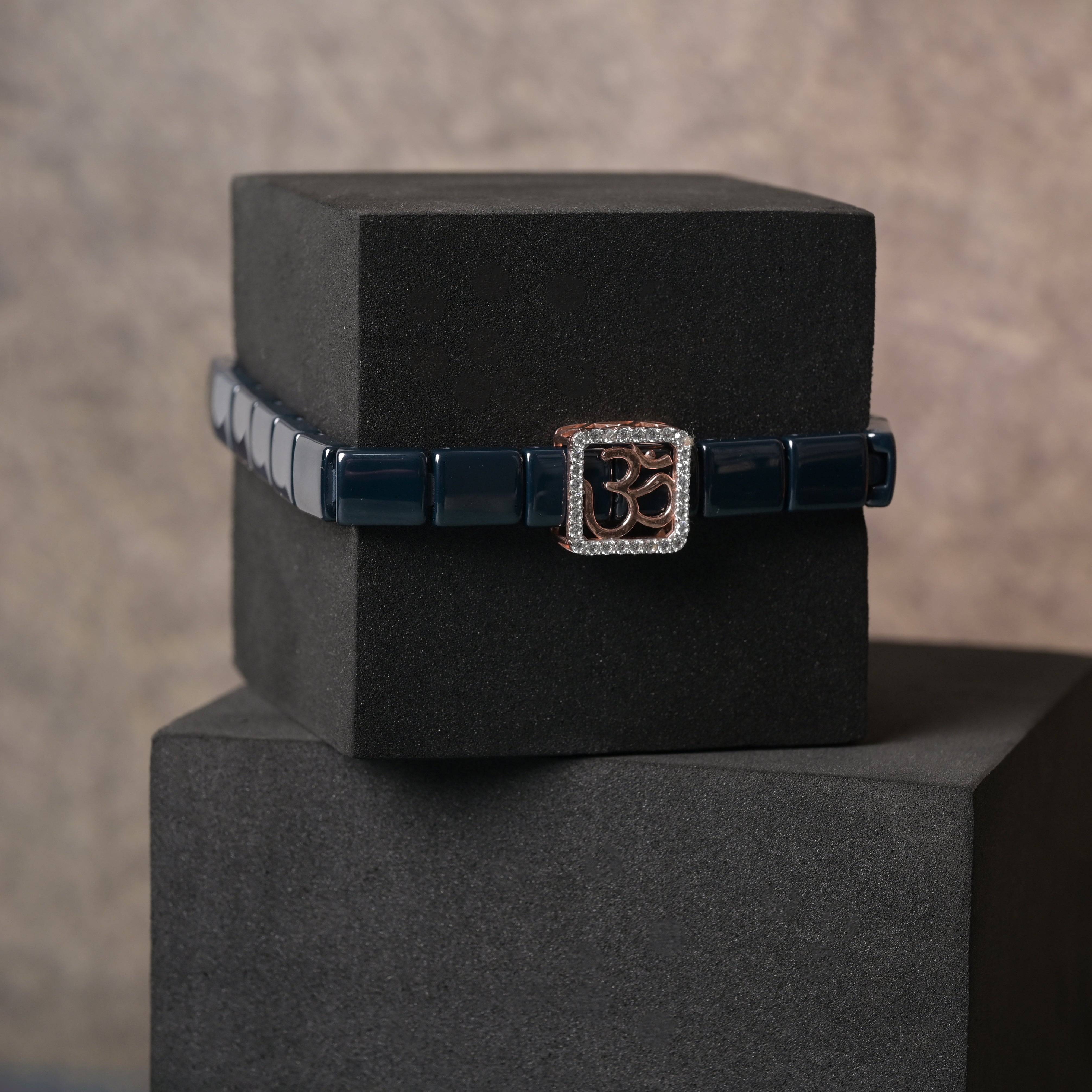 Om Radiance 925 Silver Wrist Band