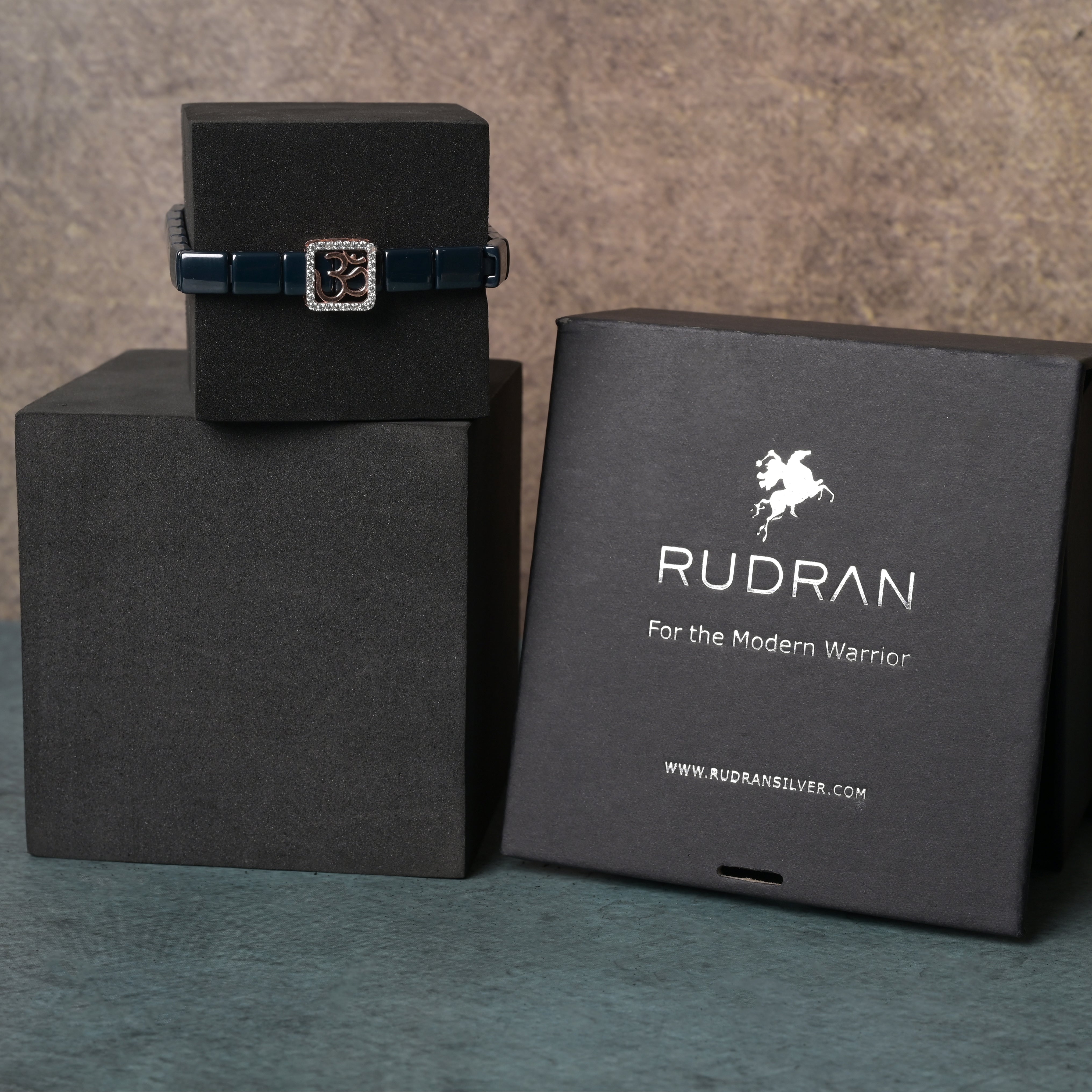 Om Radiance 925 Silver Wrist Band