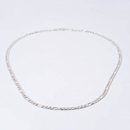 925 Sterling Silver Solid Figaro Neck Chain