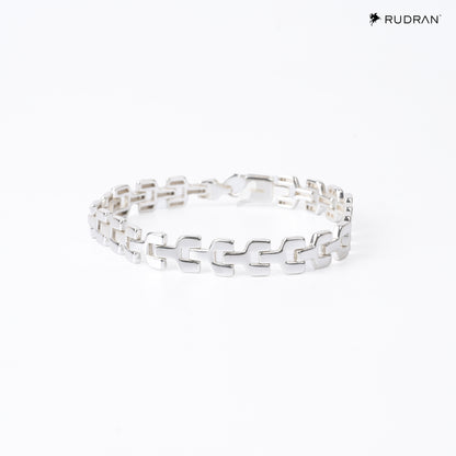 Fortress Link Chain 925 Silver Bracelet