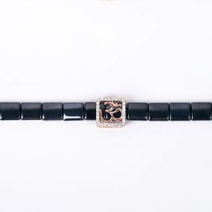 Om Radiance 925 Silver Wrist Band