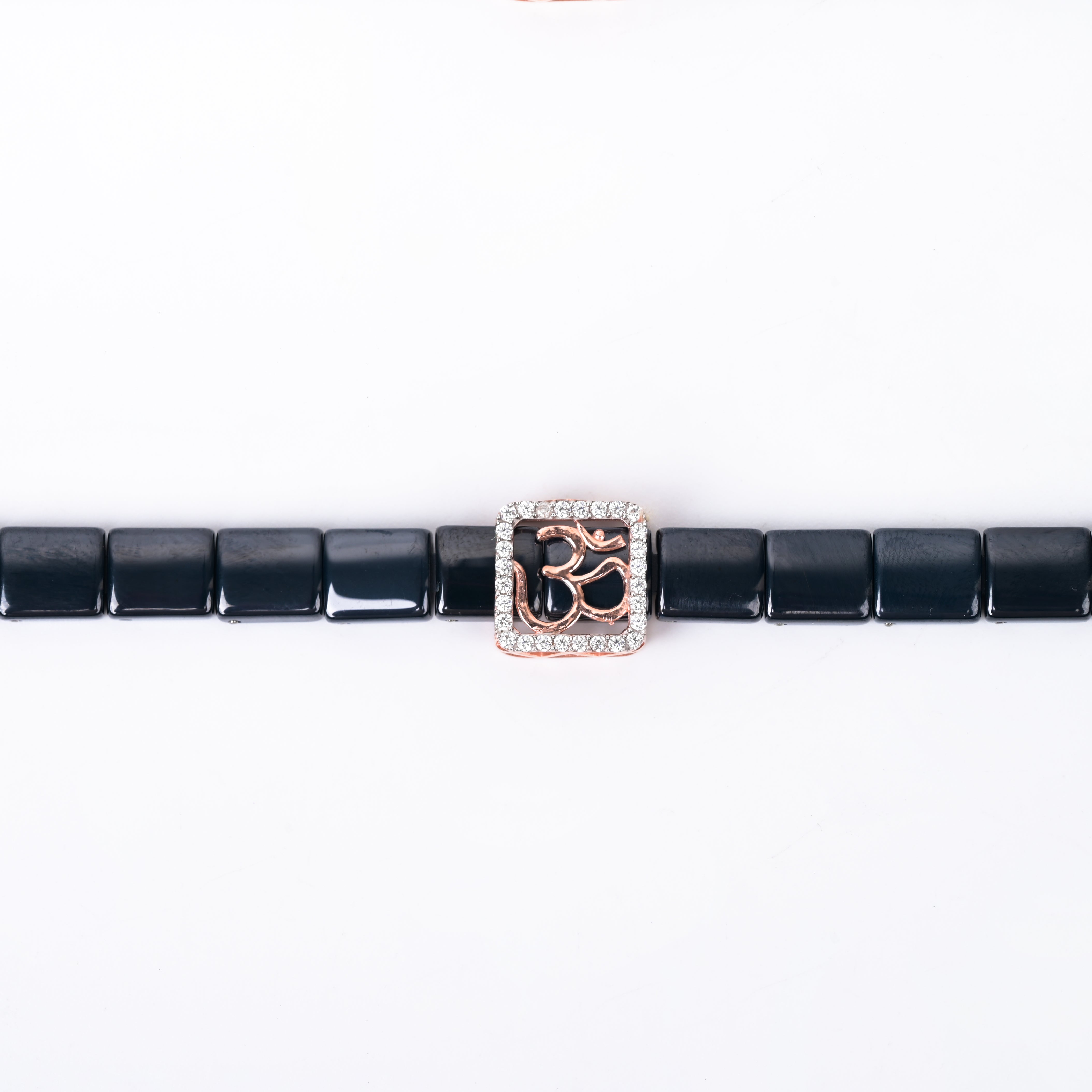 Om Radiance 925 Silver Wrist Band