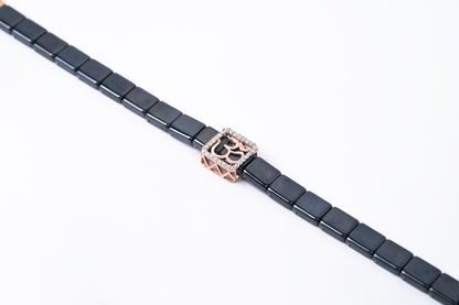 Om Radiance 925 Silver Wrist Band
