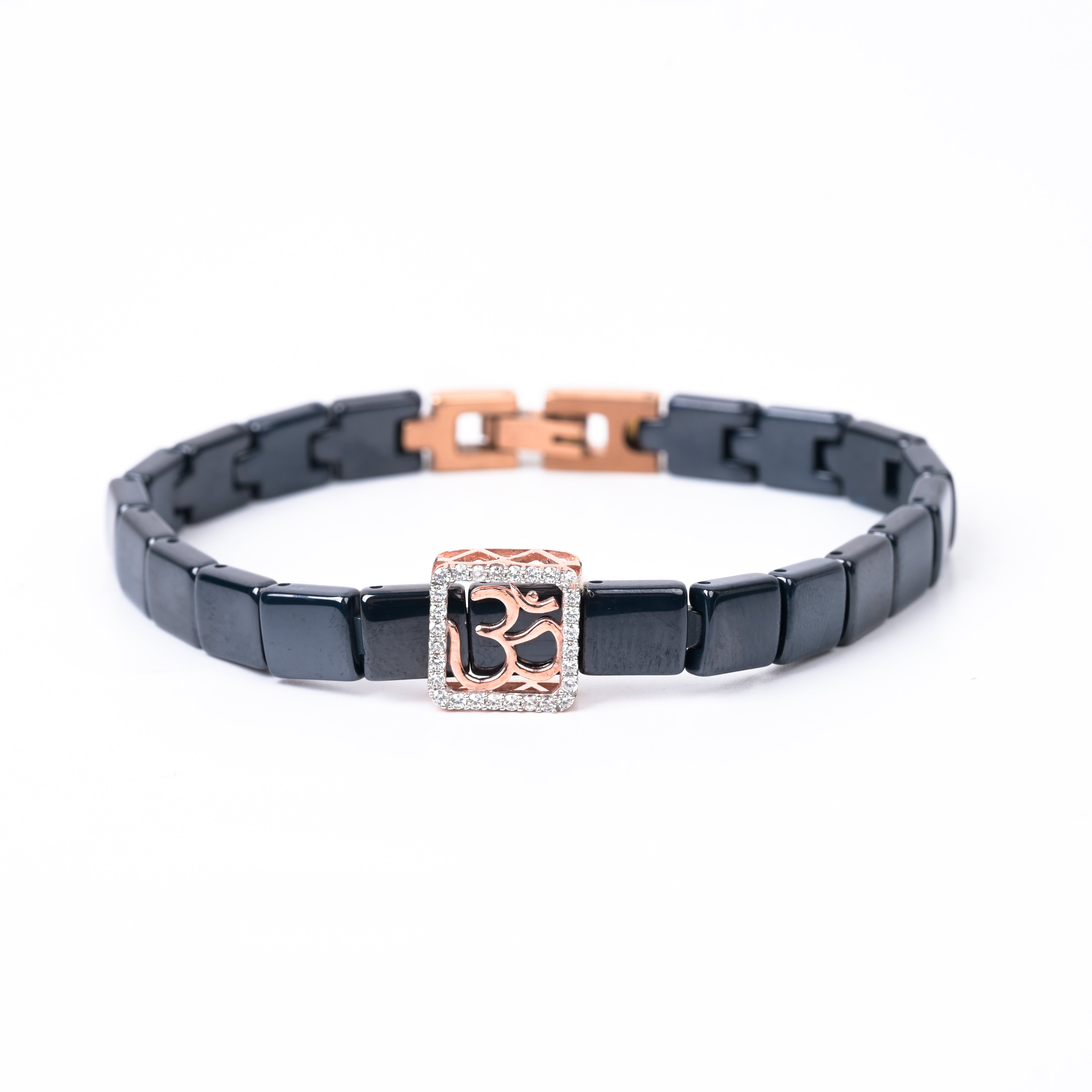 Om Radiance 925 Silver Wrist Band