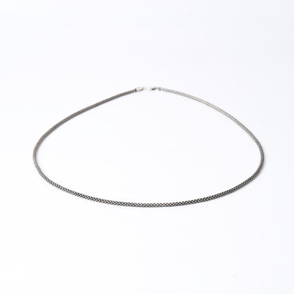 Oxidised Popcorn 925 Silver Chain