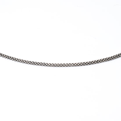 Oxidised Popcorn 925 Silver Chain