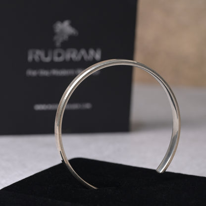 Command Band | Solid Flat 925 Silver Kada