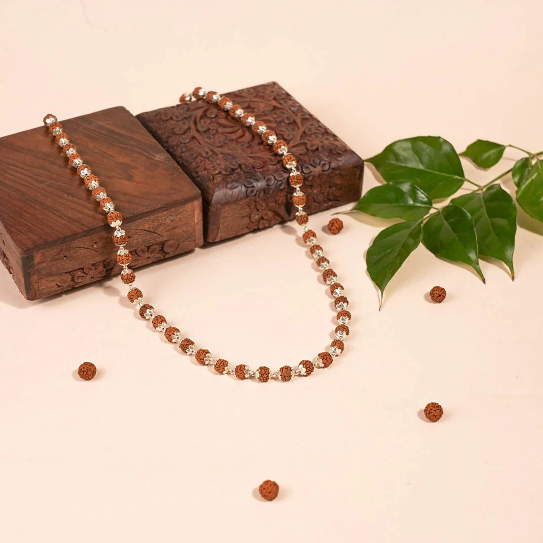 Rudraksha Mala with 925 Silver