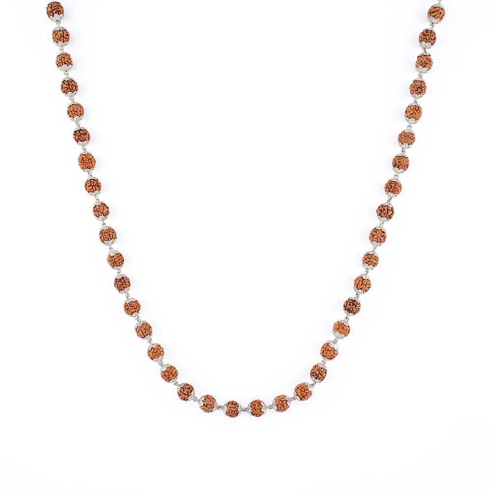 Rudraksha Mala with 925 Silver