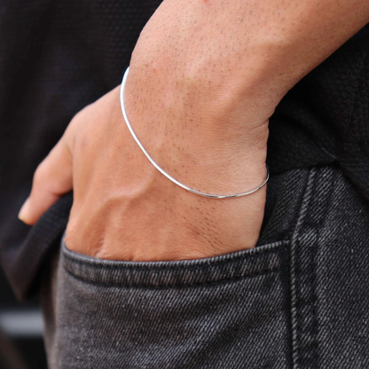 Fancy Sleek Snake Chain Bracelet