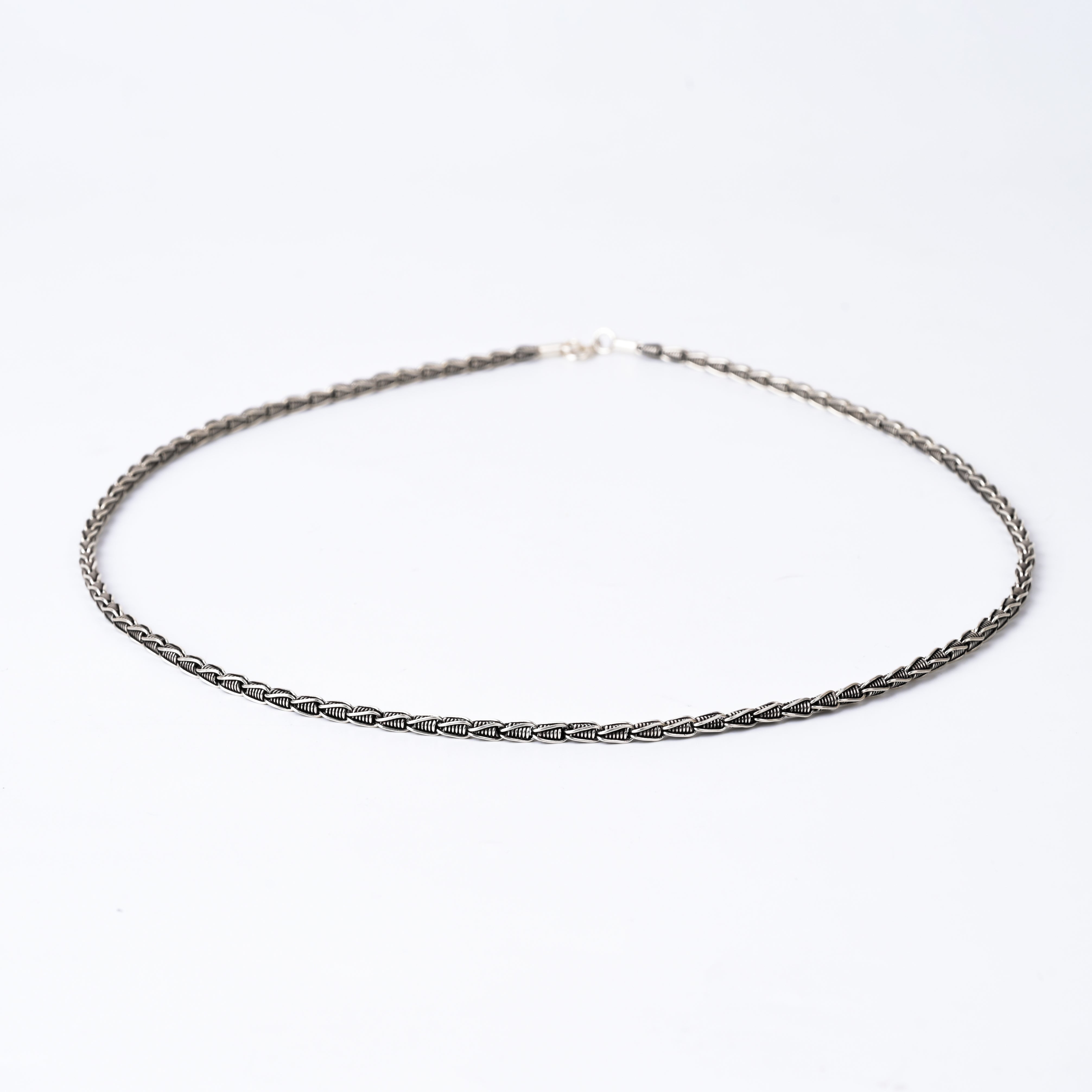 Trailblazer Rhodium Plated 925 Silver Neck Chain