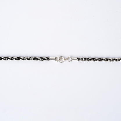 Trailblazer Rhodium Plated 925 Silver Neck Chain