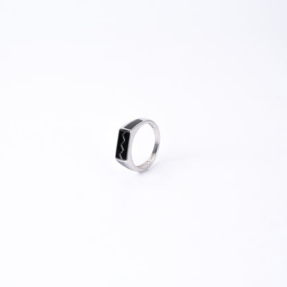 Wave Enamel 925 Sterling Silver Ring