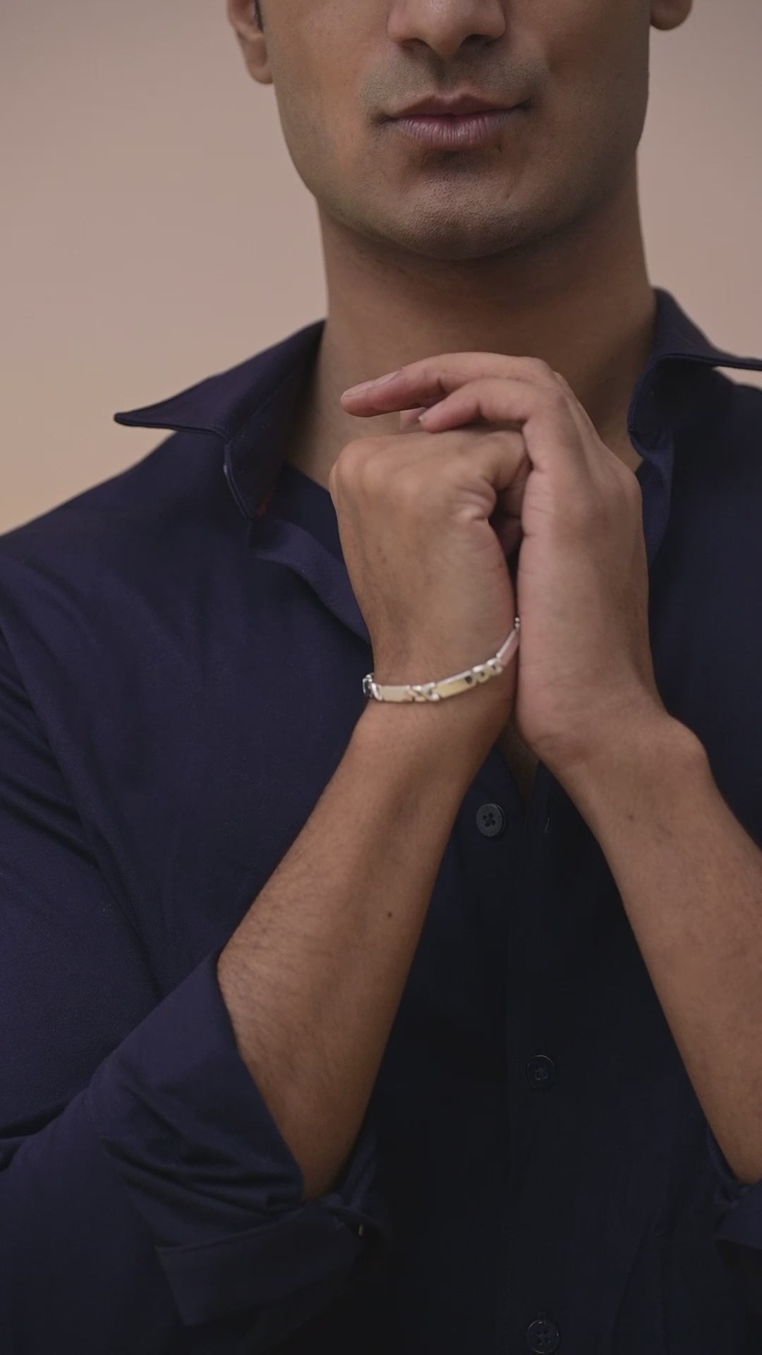 Casted Link 925 Silver Bracelet
