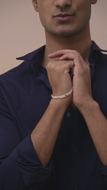 Casted Link 925 Silver Bracelet